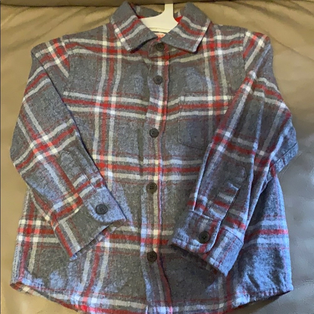 Toddler boy’s long sleeve button up dress shirt